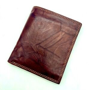 J. Buxton Hunt Credit Card Folio + Insert Chestnut Brown 4"x5" $40 MSRP
